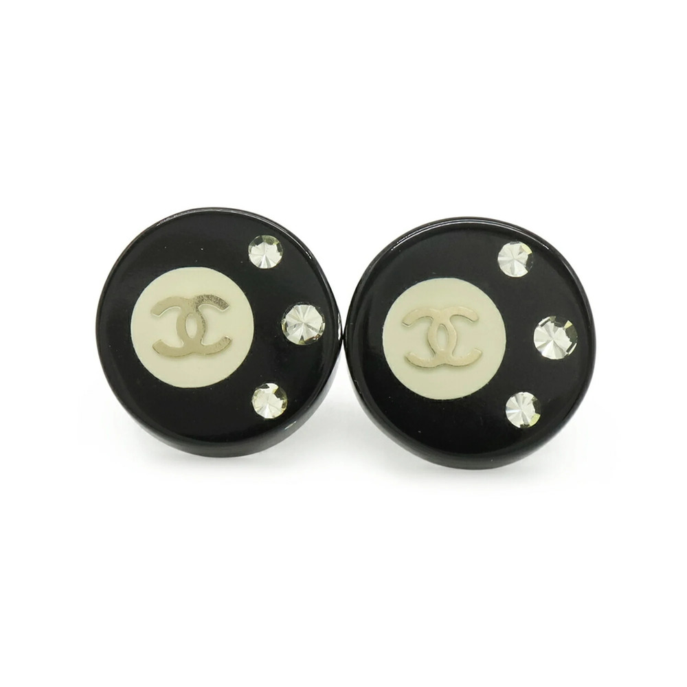 CHANEL Black Logo Earrings - Picture 3 of 7